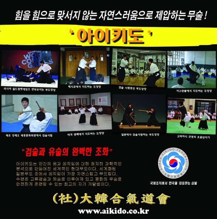 [영상]옛 검술과 유술이 조화를 이루는 합기도