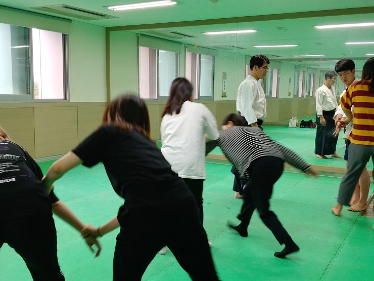 대구대학교 재능 기부 프로그램에서 첫 아이키도 수련 실시