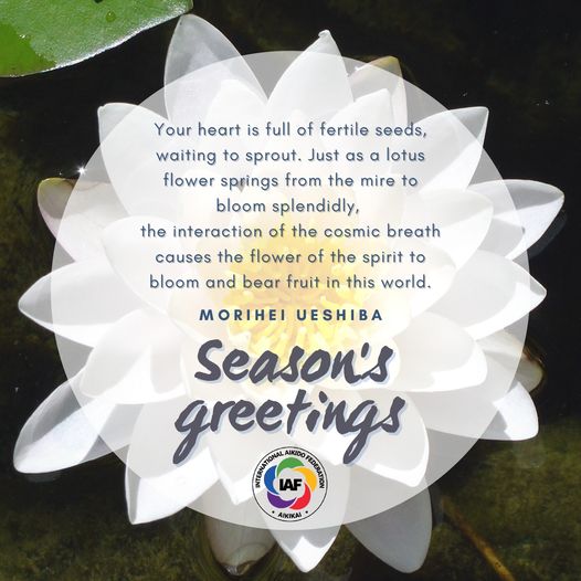 국제합기도연맹(IAF) Season's greetings - 번역글