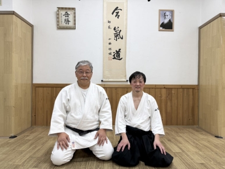 수련을 마치고 히사노리 야마다 4단과의 인터뷰